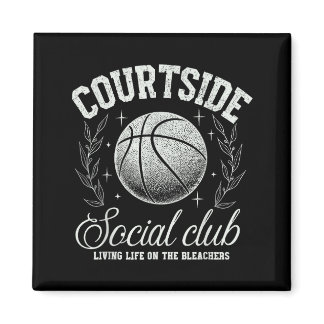 Courtside Social Club Basketball Bleachers Life Qu Magnet