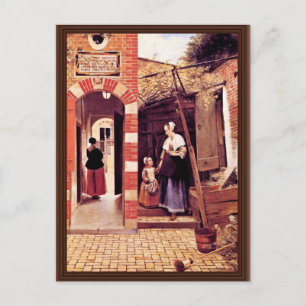 Courtyard Of A House In Delft By Hooch Pieter De ( Postcard