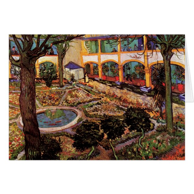 Courtyard of Hospital at Arles by Vincent van Gogh (Front Horizontal)