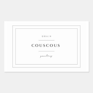 Couscous Food Label Stickers