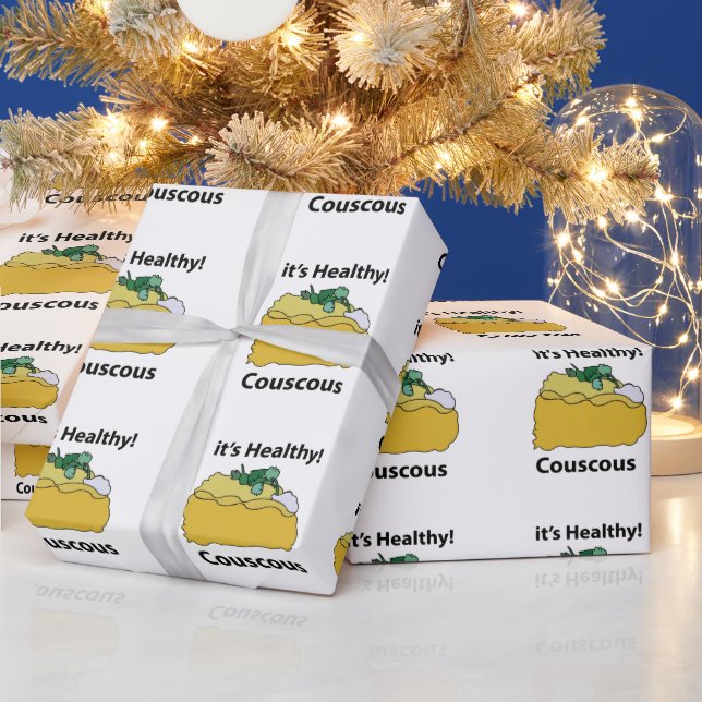 Couscous Grain Healthy Food Birthday Wrapping Paper (Holidays)