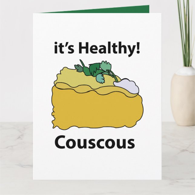 Couscous Grain Healthy Food  Card (Front)