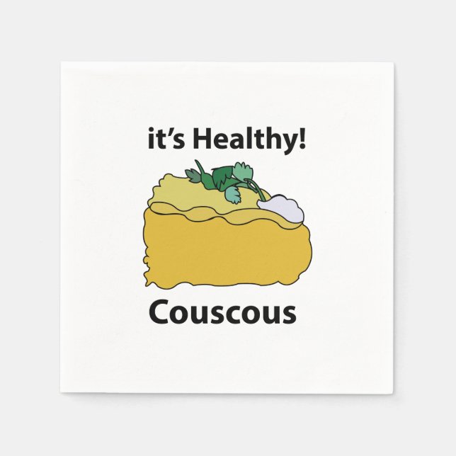 Couscous Grain Healthy Food Party Napkins (Front)