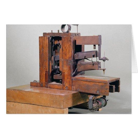 Couseuse', the first sewing machine, 1830 cards (Front Horizontal)