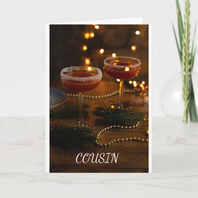 *COUSIN* A BEAUTIFUL CARD DECEMBER BIRTHDAY (Front)