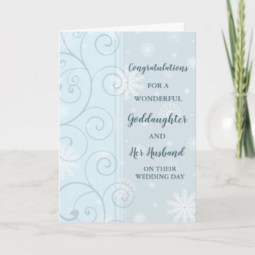 Cousin and Her Husband Wedding Congratulations Card