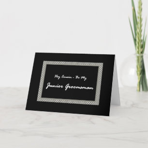 COUSIN - Be My Junior Groomsman Wedding Invite