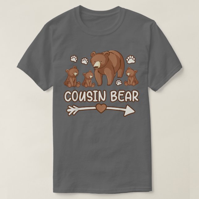 cousin bear 3 cub tee shirt, cousin bear tshirt  (Design Front)