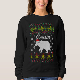 Cousin Bear UGLY Christmas Sweater Pajamas Family