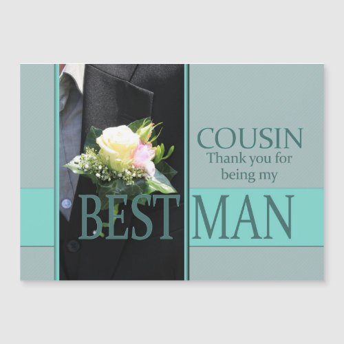Cousin   best man thank you