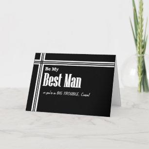 COUSIN Best Man Wedding Invitation - Funny