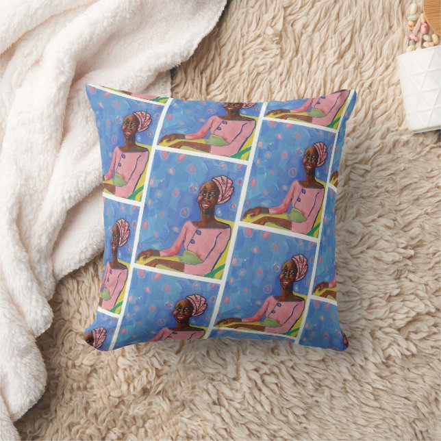 Cousin Betty by KAB Throw Pillow (Blanket)