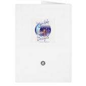 Cousin Birthday Card - Cute Blue Fairy (Back)