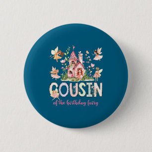 Cousin Birthday Fairy Magical Girl Artwork Button