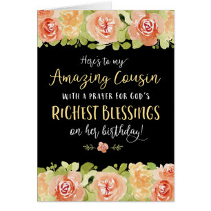 Cousin Birthday, Here's to my Amazing Cousin Cards