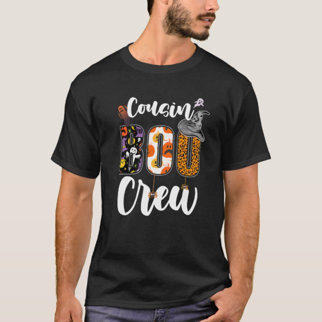 Cousin Boo Crew Ghost Funny Cousins Squad Hallowee T-Shirt (Front)