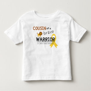 cousin brave warrior cancer lion toddler T-Shirt