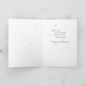Cousin, Bridal Shower Gifts, Light Blue & Silver Card (Inside)