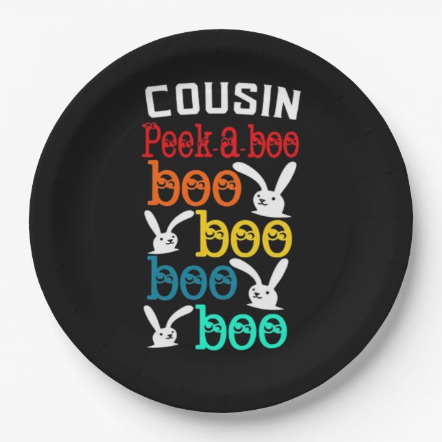 Cousin Bunny Game For Novelty Paper Plates (Front)