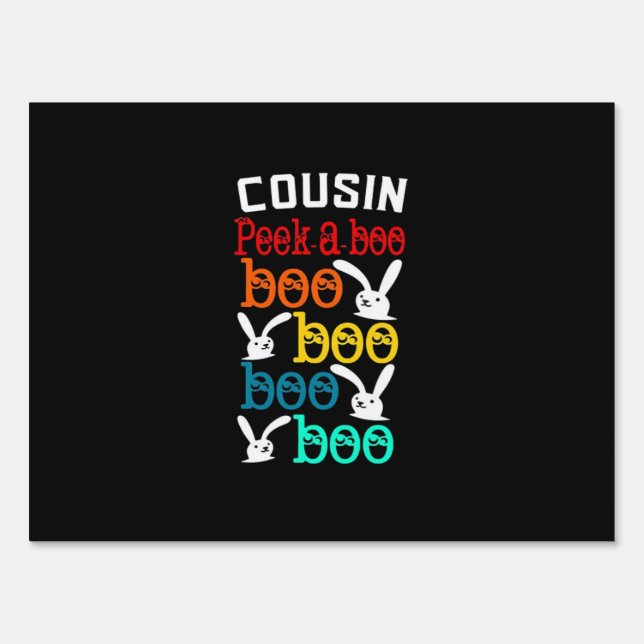 Cousin Bunny Game For Novelty Sign (Front)