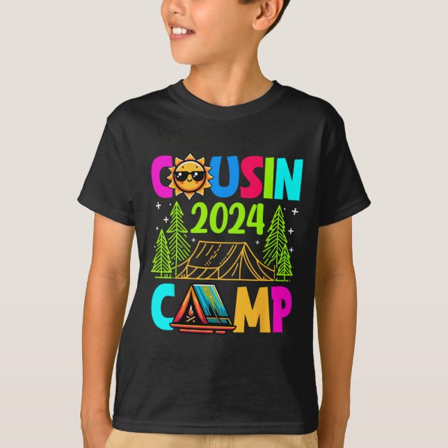Cousin Camp 2024 Family Vacation Summer Camping Cr T-Shirt (Front)