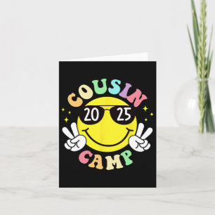 Cousin Camp 2025 Camping Campfire Summer Vacation Card