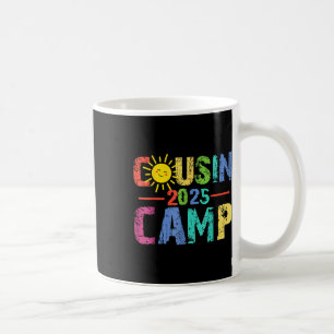 Cousin Camp 2025 Camping Campfire Summer Vacation Coffee Mug