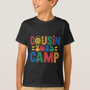 Cousin Camp 2025 Camping Campfire Summer Vacation T-Shirt