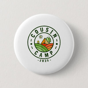 Cousin Camp 2025 Camping Tribe Summer Vacation _1  Button