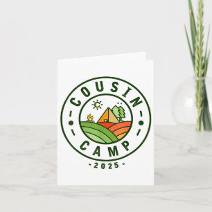 Cousin Camp 2025 Camping Tribe Summer Vacation  Card