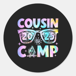 Cousin Camp 2025 Family Vacation Summer Camping 2 Classic Round Sticker