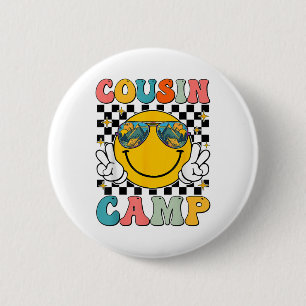 Cousin Camp 2025 Family Vacation Summer Camping Cr Button