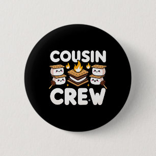 Cousin Camp 2025 Family Vacation Summer Camping Cr Button