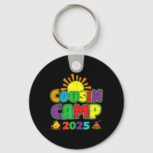 Cousin Camp 2025 Family Vacation Summer Camping Cr Keychain