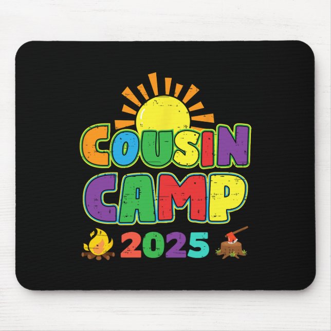 Cousin Camp 2025 Family Vacation Summer Camping Cr Mouse Pad (Front)
