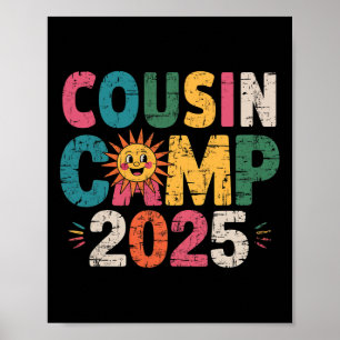 Cousin Camp 2025 Family Vacation Summer Camping Cr Poster