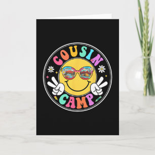 Cousin Camp 2025 Funny Camping Crew Summer Family Card