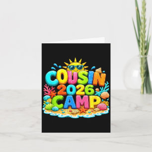 Cousin camp 2026 camping summer vacation family card