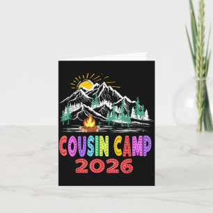 Cousin Camp 2026 Family Camping Summer Vacay Camp Card