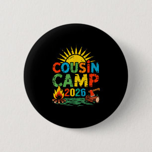 Cousin camp 2026 family vacation summer camping button