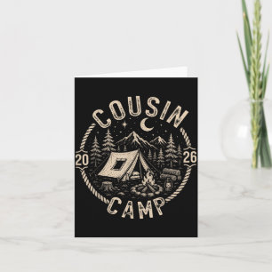 Cousin camp 2026 family vacation summer camping card