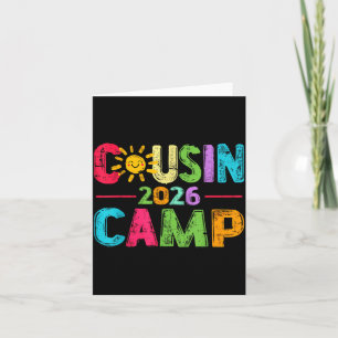 Cousin Camp Crew 2026 Summer Vacation Beach Family Card