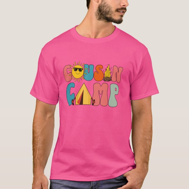 Cousin Camp Family Vacation Summer Kids Camping Cr T-Shirt (Front)