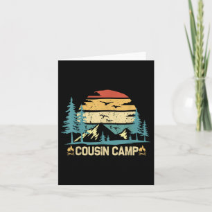 Cousin Camp Friends Summer Family Camping Vacation Card