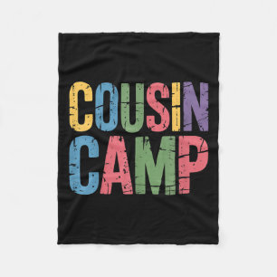 Cousin Camp Pajamas Kids Girls Toddler Matching Fleece Blanket