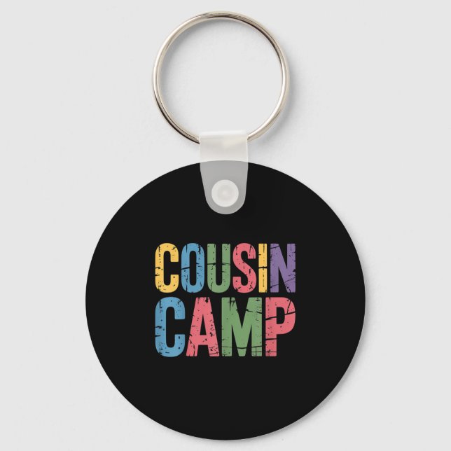 Cousin Camp Pajamas Kids Girls Toddler Matching  Keychain (Front)