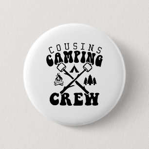 Cousin Camping Crew 2025 Shirt Family Vacation Cam Button
