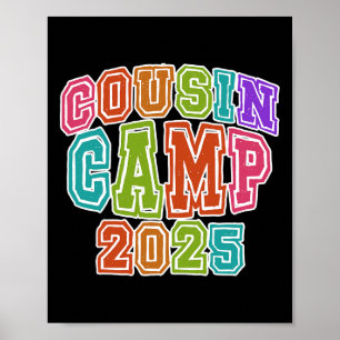 Cousin Camping Crew 2025 Spring Break Summer Trip Poster