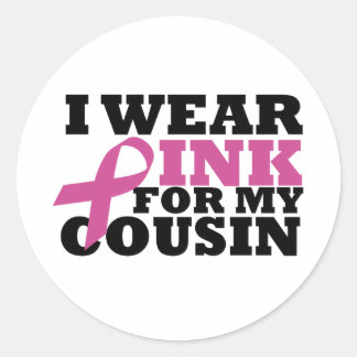 cousin classic round sticker