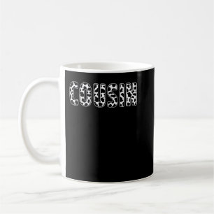 Cousin Cow Pattern Birthday Girl Boy Farm Cow Birt Coffee Mug